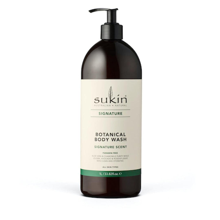 Sukin Organics Botanical Body Wash, 1L Pump or Refill - NZ Health Store