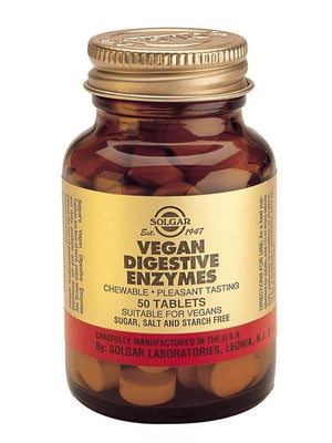 Solgar Vegan Digestive Enzyme, (50 Tablets) - NZ Health Store